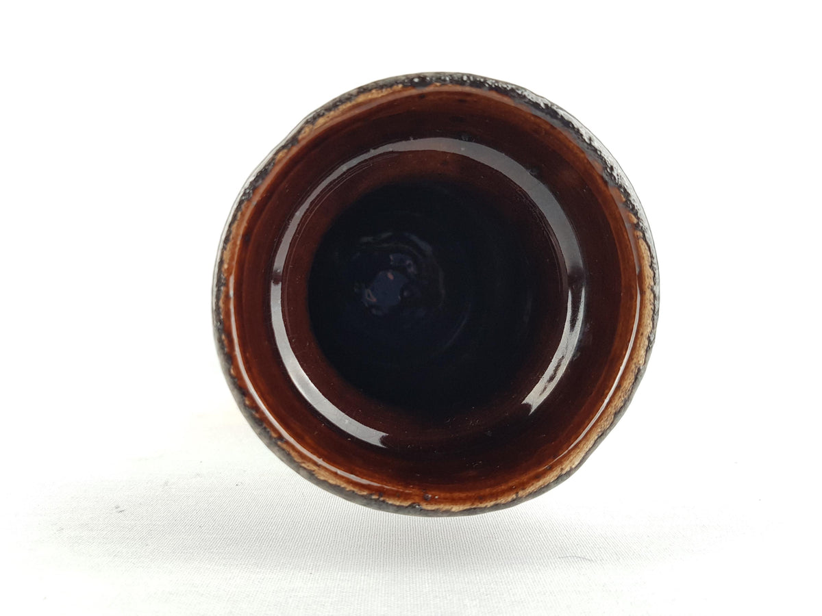 Vintage SCHEURICH KERAMIK Brown, Beige and Orange Vase 517 30 West German Pottery 1970s