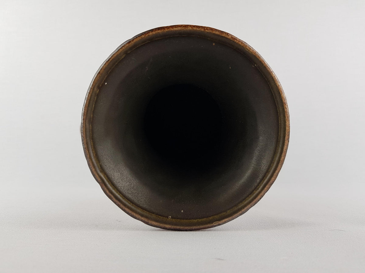 Vintage JASBA KERAMIK Caramel Brown Vase | "Mexico" Decor 1968 | Model 1096-30