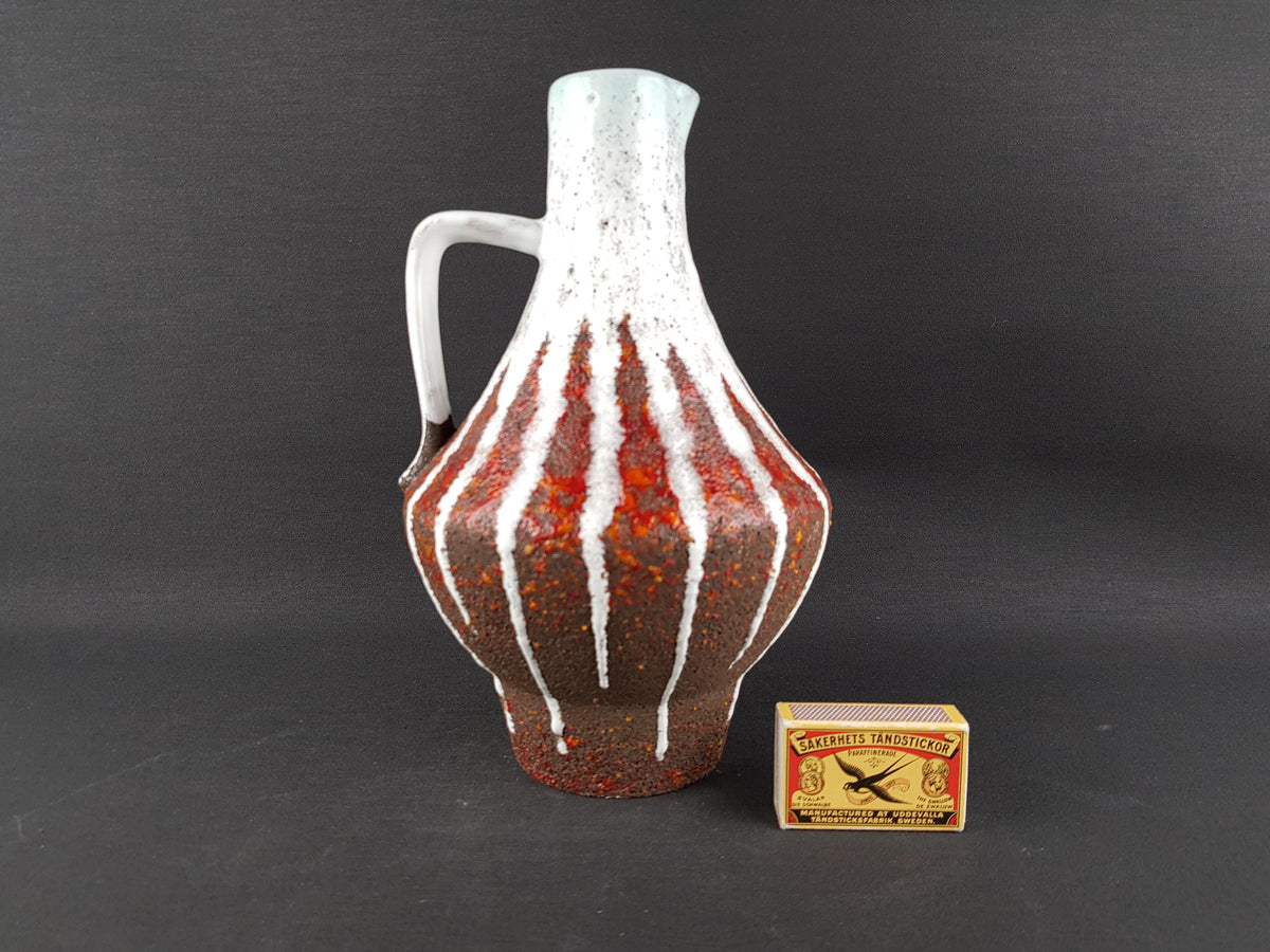 Vintage CERAMANO Ceramic Vase - Incrusta Decor - Hanns Welling 1950-60s - model 212