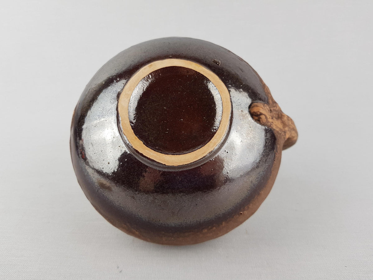 Vintage RUSCHA KERAMIK Iconic Brown Pitcher Vase 313 West German Pottery 1960 1970s