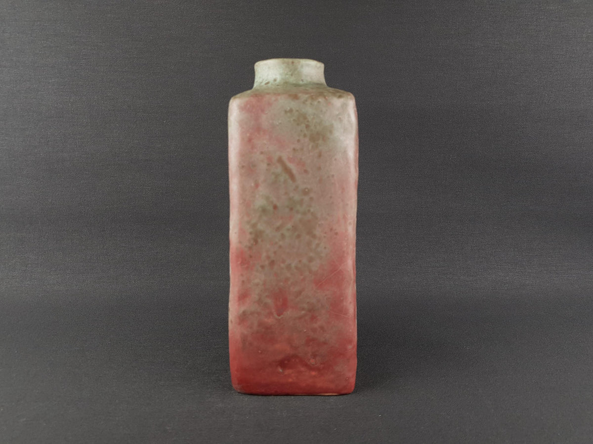Vintage MOBACH Ceramic Green and Purple/ Pink Vase from Dutch Studio Pottery 1970s