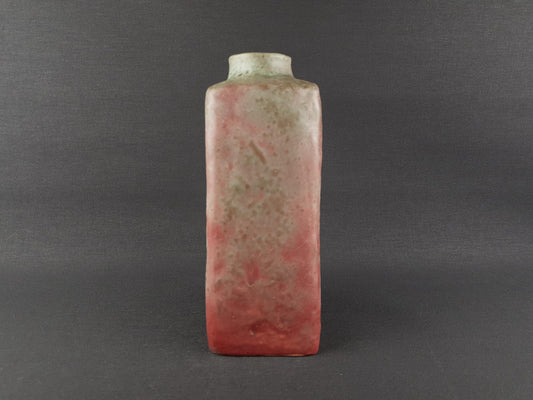 Vintage MOBACH Ceramic Green and Purple/ Pink Vase from Dutch Studio Pottery 1970s