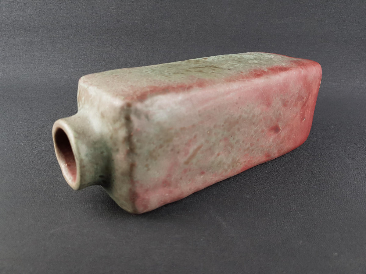 Vintage MOBACH Ceramic Green and Purple/ Pink Vase from Dutch Studio Pottery 1970s