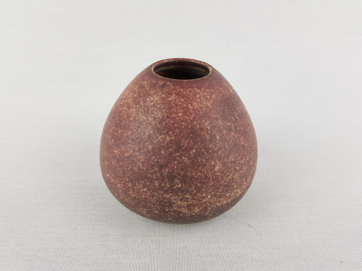 Vintage LU KLOPFER - Johann Lipp Mering Studio Art Pottery Burgundy Vase 973 8 West Germany 1960s