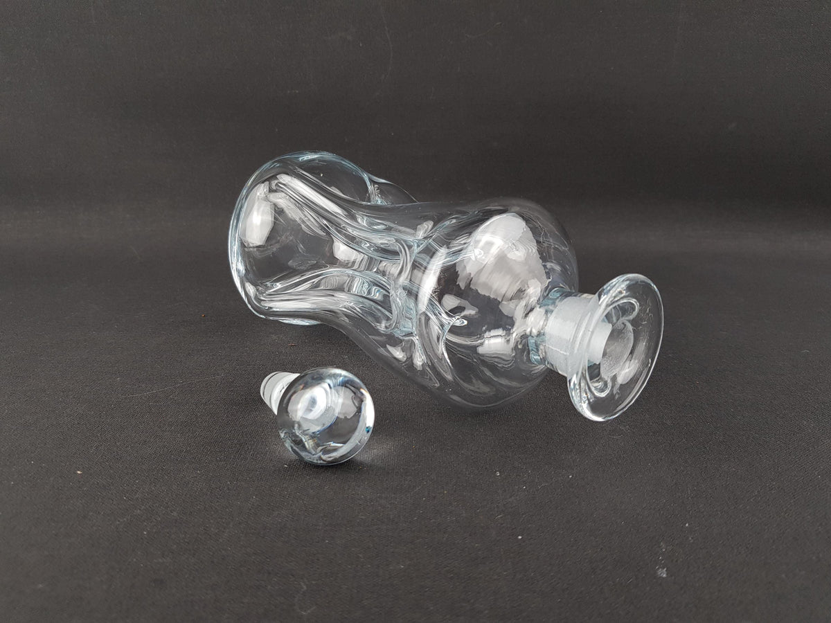 Vintage HOLMEGAARD Kluk Kluk Clear Glass Decanter by Jacob Bang from Denmark 1970s