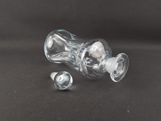 Vintage HOLMEGAARD Kluk Kluk Clear Glass Decanter by Jacob Bang from Denmark 1970s