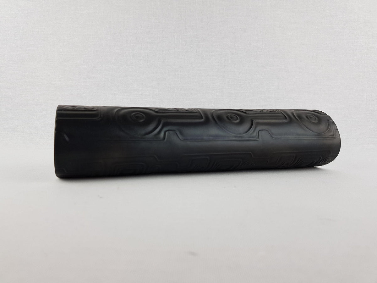 Vintage HEINRICH BAVARIA Black Porcelain Vase 2101 West German Pottery 1960s 1970s