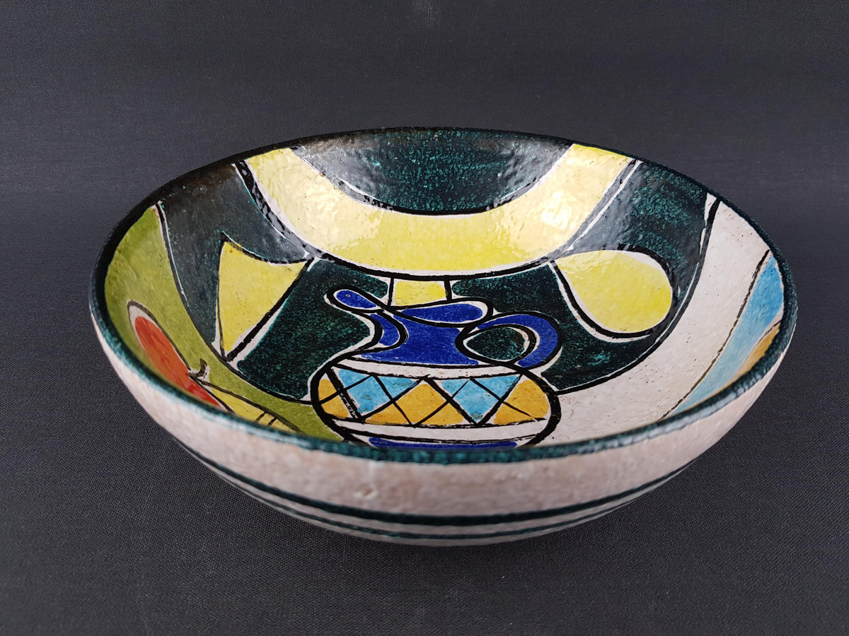 Vintage ITALIAN CERAMIC BOWL Italian Pottery 1960-1970s