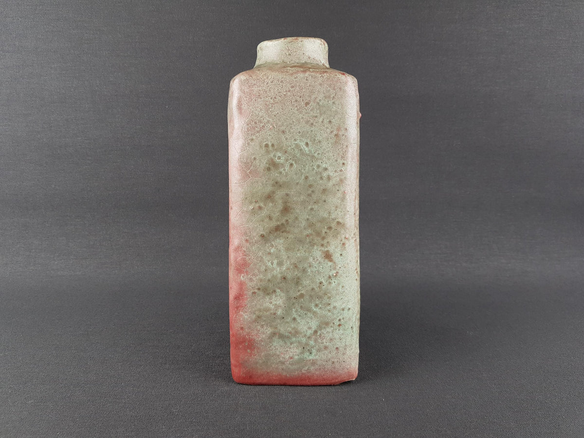 Vintage MOBACH Ceramic Green and Purple/ Pink Vase from Dutch Studio Pottery 1970s