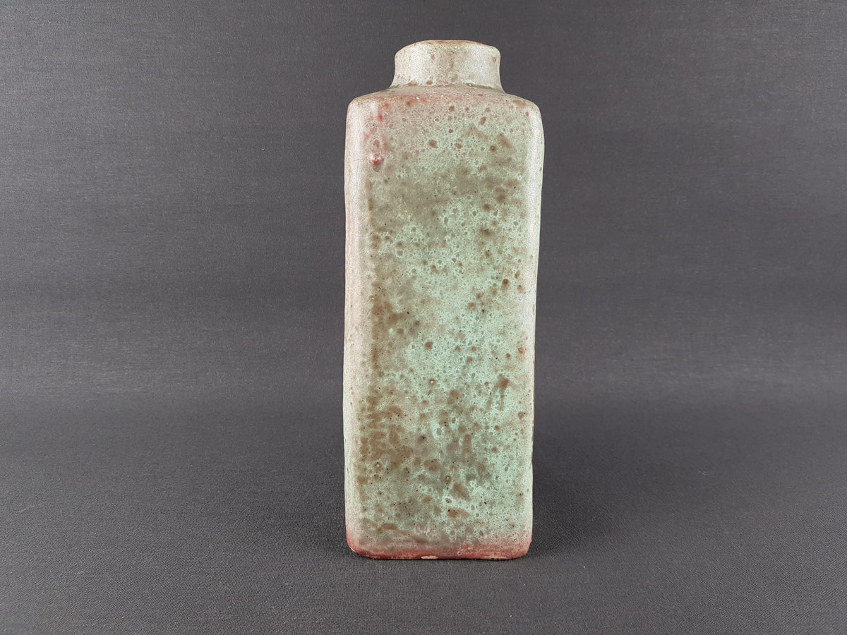 Vintage MOBACH Ceramic Green and Purple/ Pink Vase from Dutch Studio Pottery 1970s