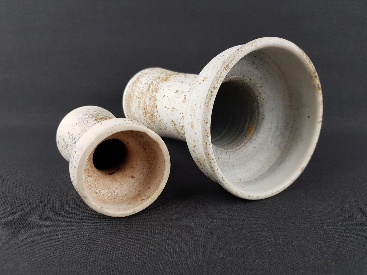 Set of 2 VEST KERAMIEK Ceramic Vintage Vases Dutch Pottery 1970s