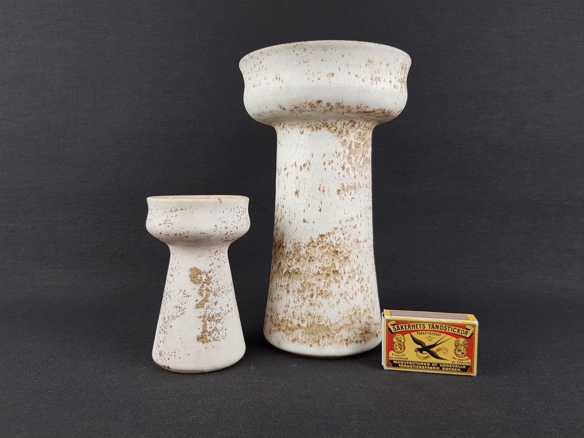 Set of 2 VEST KERAMIEK Ceramic Vintage Vases Dutch Pottery 1970s