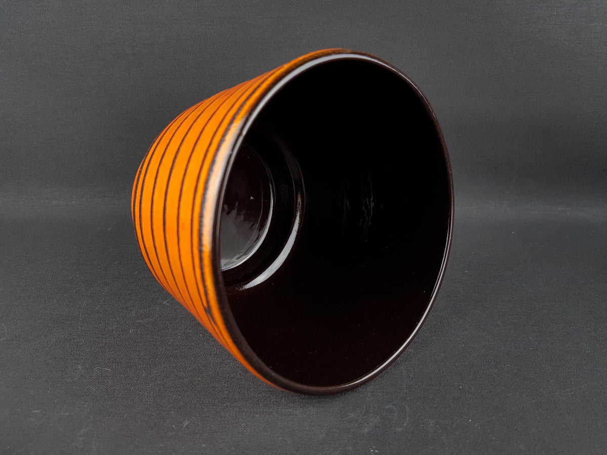 Vintage FOHR KERAMIK Orange Fat Lava Planter / Flower Pot West German Pottery 1960-70s