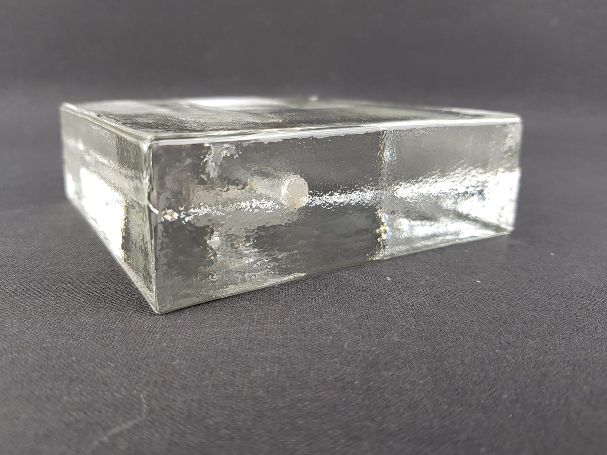 Vintage WIESENTHAL GLASHUTTE Clear Glass by Klaus Breit From Germany 1960s 1970s