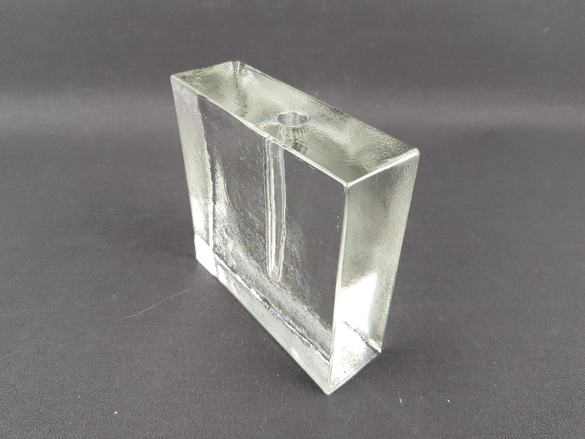 Vintage WIESENTHAL GLASHUTTE Clear Glass by Klaus Breit From Germany 1960s 1970s