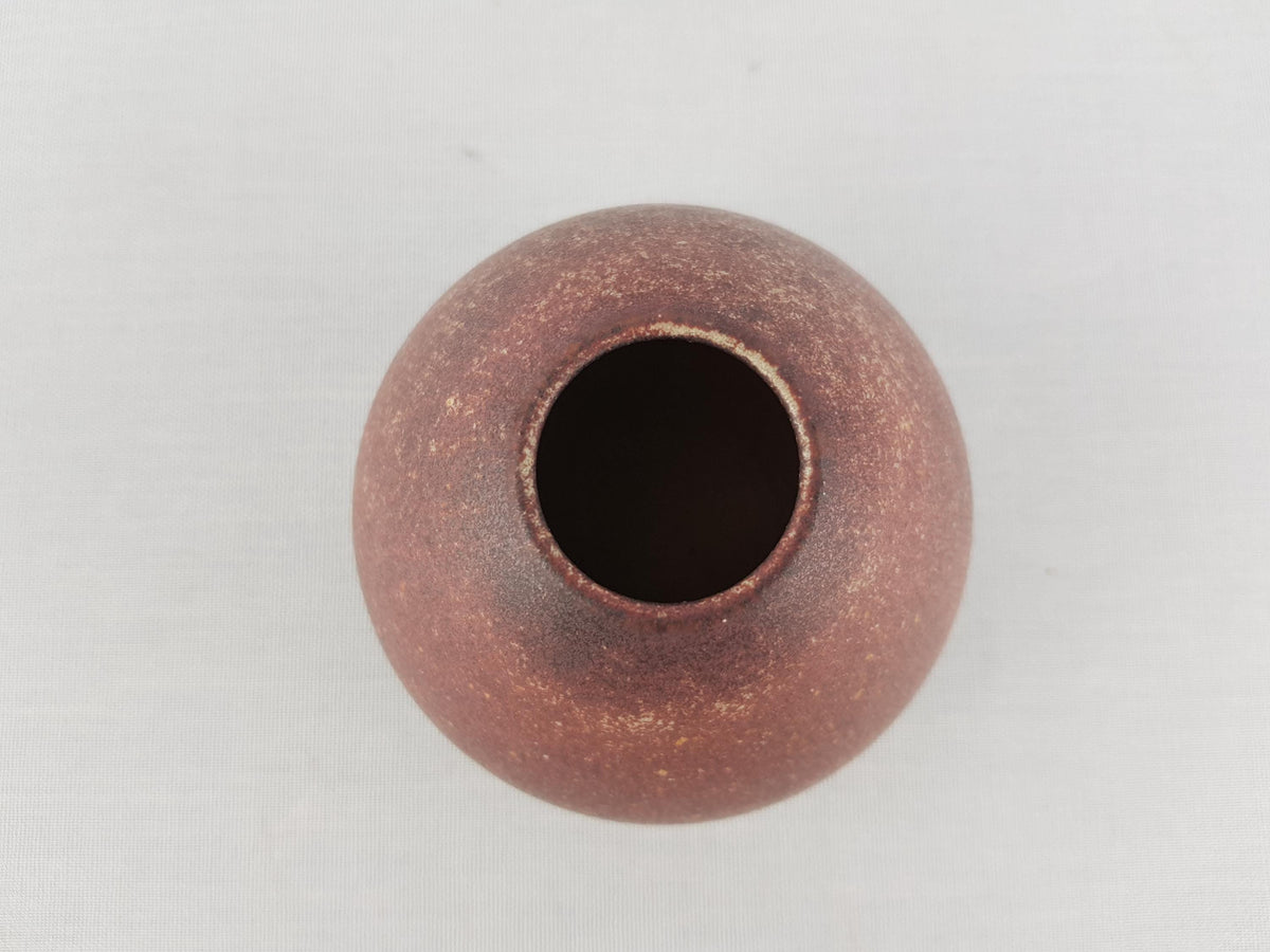 Vintage LU KLOPFER - Johann Lipp Mering Studio Art Pottery Burgundy Vase 973 8 West Germany 1960s