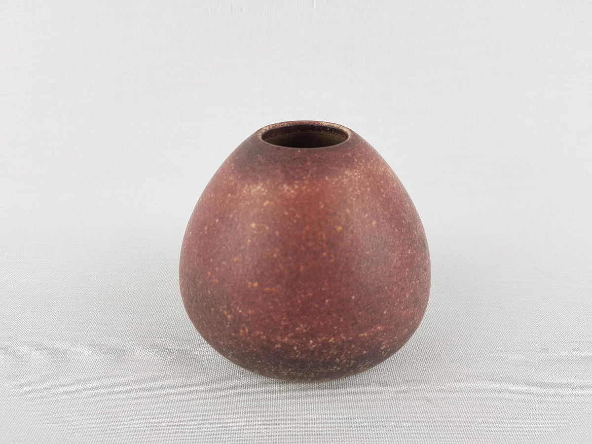 Vintage LU KLOPFER - Johann Lipp Mering Studio Art Pottery Burgundy Vase 973 8 West Germany 1960s