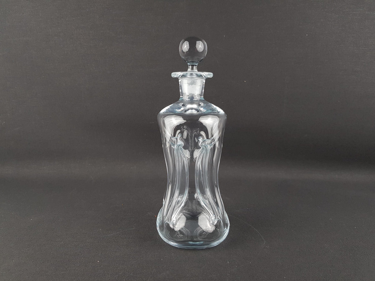 Vintage HOLMEGAARD Kluk Kluk Clear Glass Decanter by Jacob Bang from Denmark 1970s