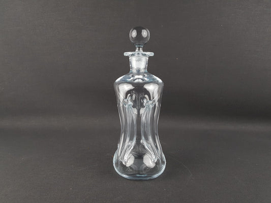Vintage HOLMEGAARD Kluk Kluk Clear Glass Decanter by Jacob Bang from Denmark 1970s