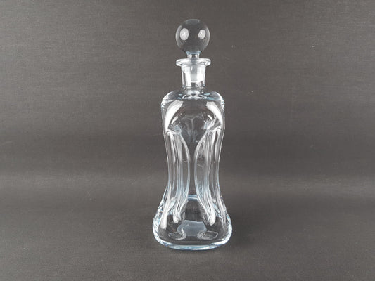 Vintage HOLMEGAARD Kluk Kluk Clear Glass Decanter by Jacob Bang from Denmark 1970s
