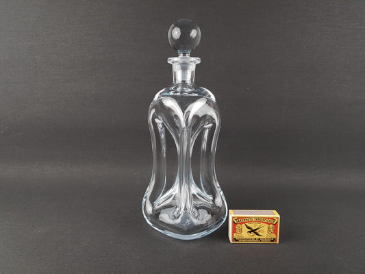 Vintage HOLMEGAARD Kluk Kluk Clear Glass Decanter by Jacob Bang from Denmark 1970s