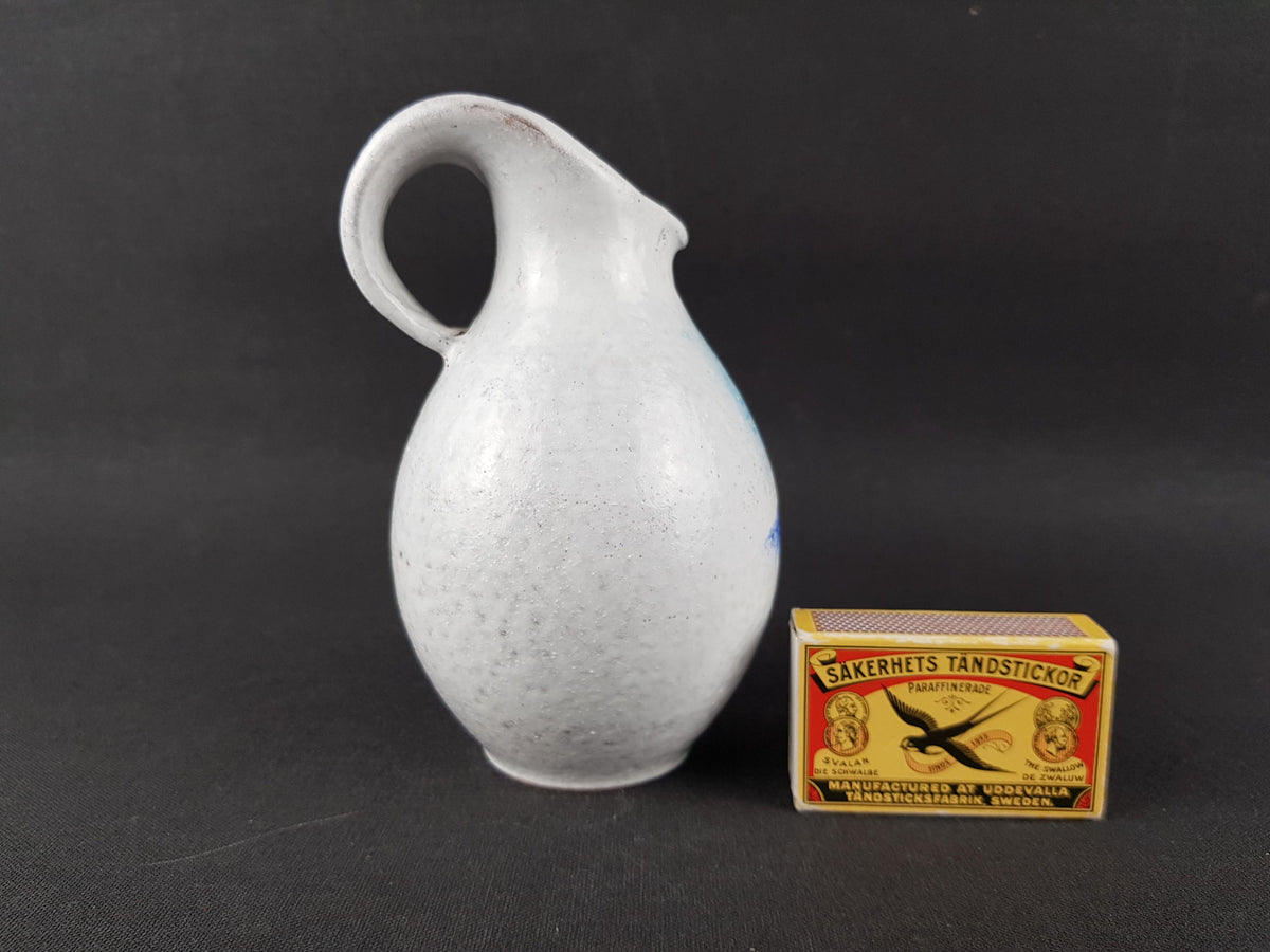Vintage HUBER - R0ETHE KERAMIK Vase with GARDA decor West German Pottery 1950s