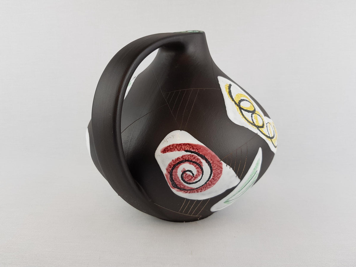 Vintage RUSCHA KERAMIK Vase with Marokko decor 315 West German Pottery 1950s