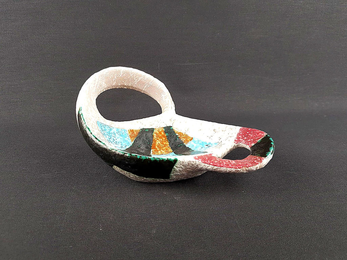 Mid-Century Ceramic Vide Poche by JAQUE SAGAN, Vallauris, ca. 1960