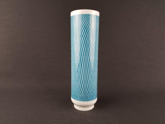 Vintage HUTSCHENREUTHER SELB Porcelain Vase Geomatric Decor West Germany 1960 1970s