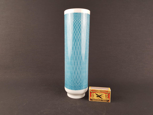Vintage HUTSCHENREUTHER SELB Porcelain Vase Geomatric Decor West Germany 1960 1970s