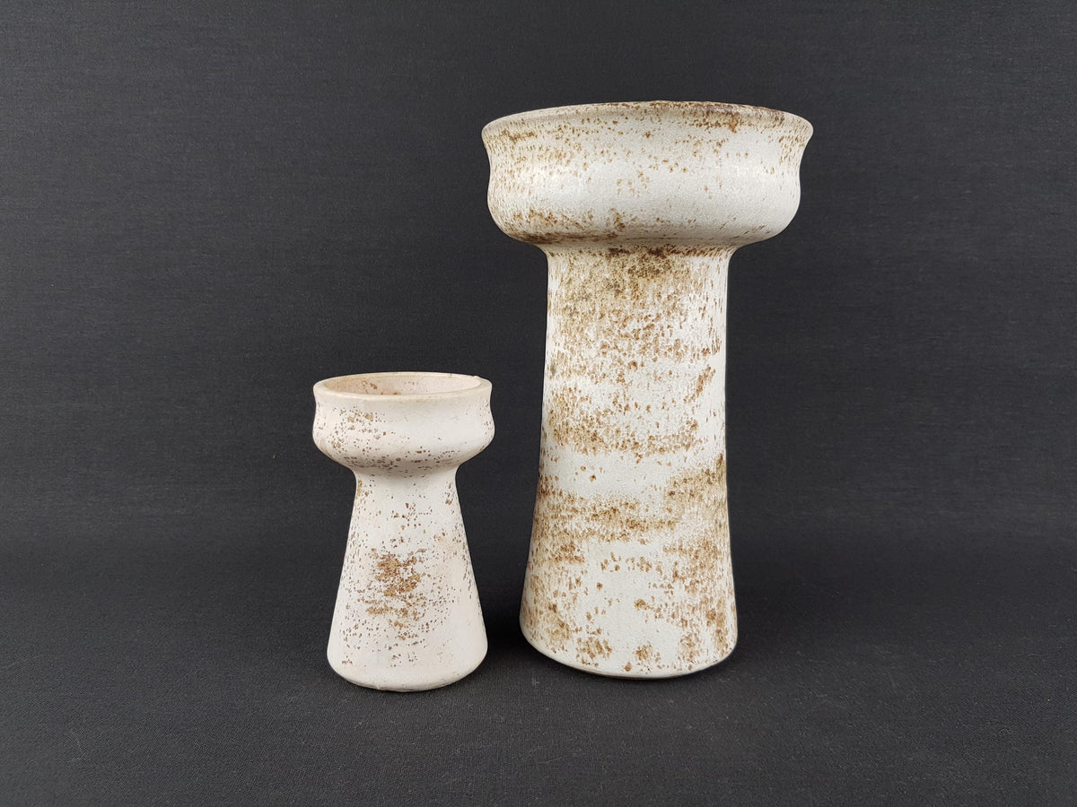 Set of 2 VEST KERAMIEK Ceramic Vintage Vases Dutch Pottery 1970s