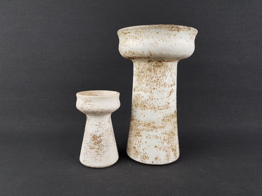 Set of 2 VEST KERAMIEK Ceramic Vintage Vases Dutch Pottery 1970s