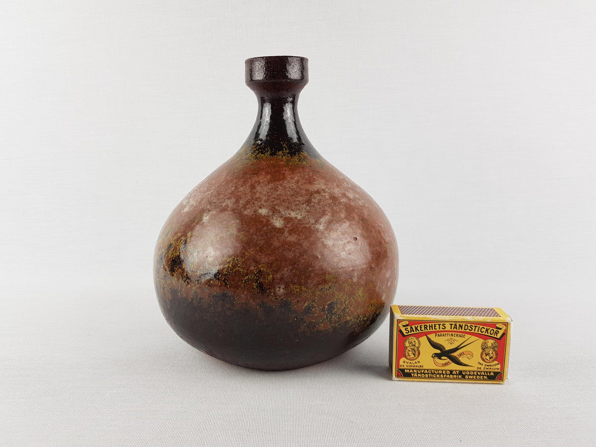 Vintage ELMER KUBICEK Studio Art Pottery Vase 137 17 West Germany 1960s