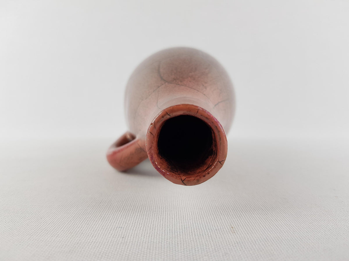 Vintage GROOTENBURG TÖPFEREI KREFELD Copper Colored Vase by Paul Dressler West German Pottery 1950s