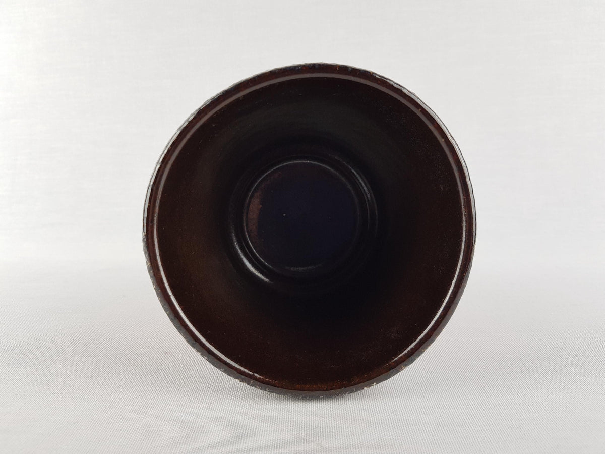 Vintage JOPEKO KERAMIK Red and Black Fat Lava Planter West German Pottery 1970s