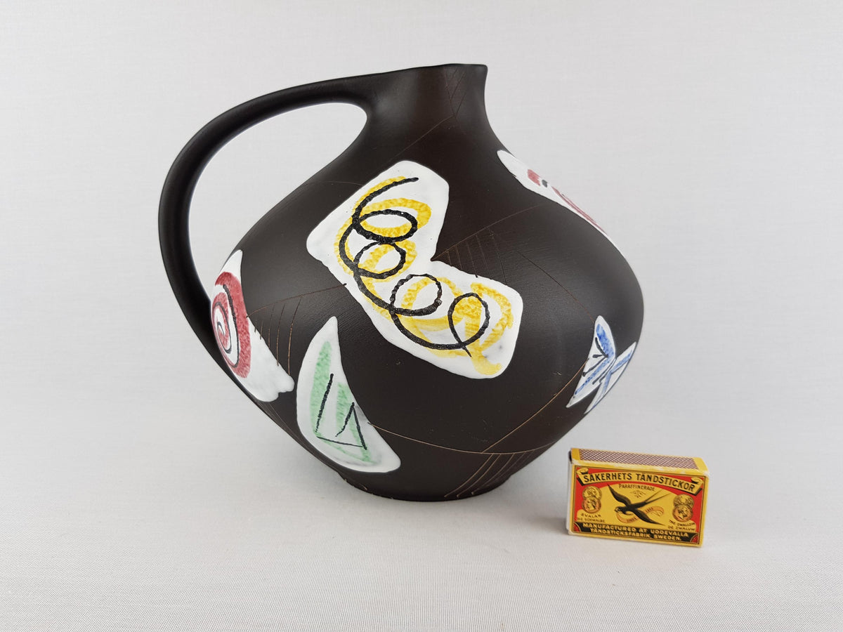 Vintage RUSCHA KERAMIK Vase with Marokko decor 315 West German Pottery 1950s