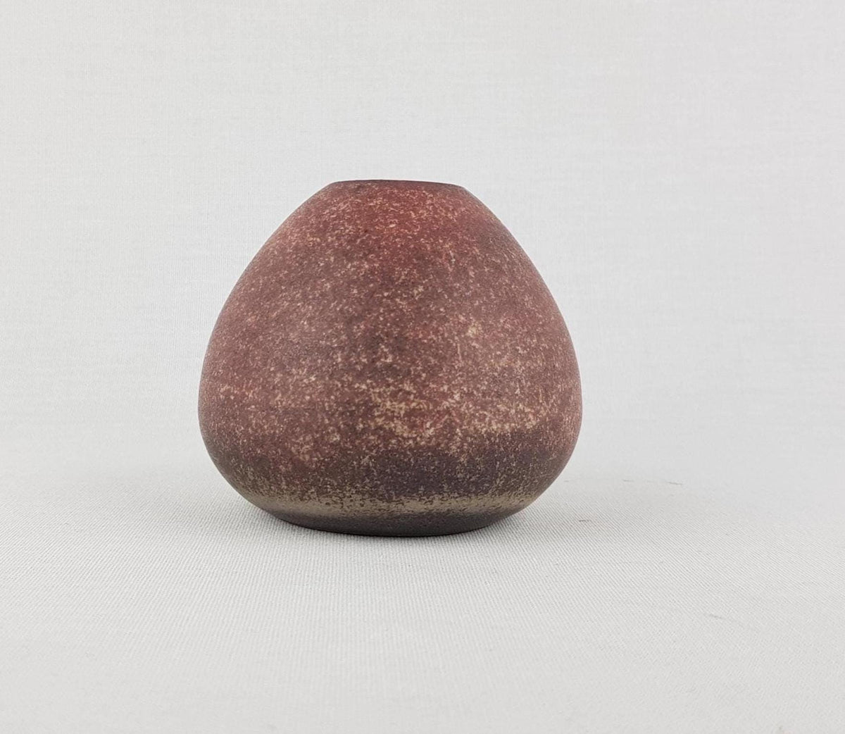 Vintage LU KLOPFER - Johann Lipp Mering Studio Art Pottery Burgundy Vase 973 8 West Germany 1960s