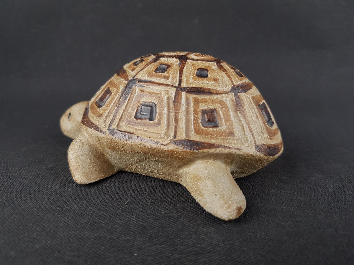 Vintage SGRAFO Turtle Figurine 1035 | by Peter Müller | West German Pottery 1970s