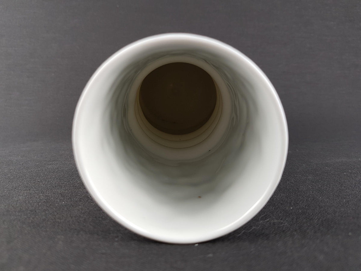 Vintage KERAFINA Porzellanfabrik Black and White Biscuit Porcelain Vase 599/2 – Royal KPM Bavaria – West Germany 1970s