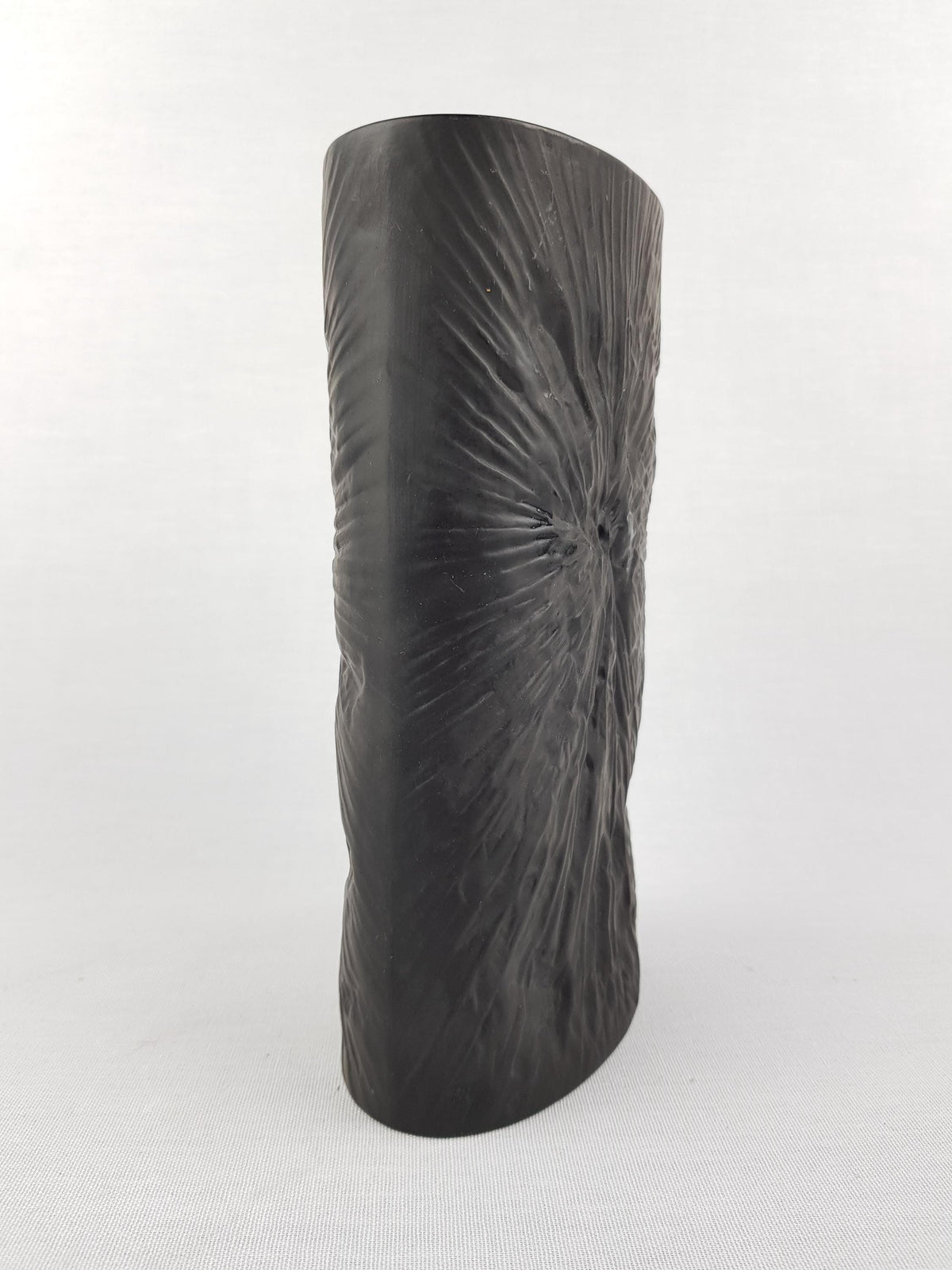 Rare Vintage ROSENTHAL Studio Linie Porcelaine Noire Relief Vase by Martin Freyer West Germany 1970s