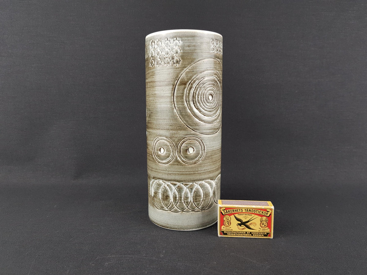 Vintage RÖRSTRAND SWEDEN Vase from Sarek Series by Olle Alberius 1960s
