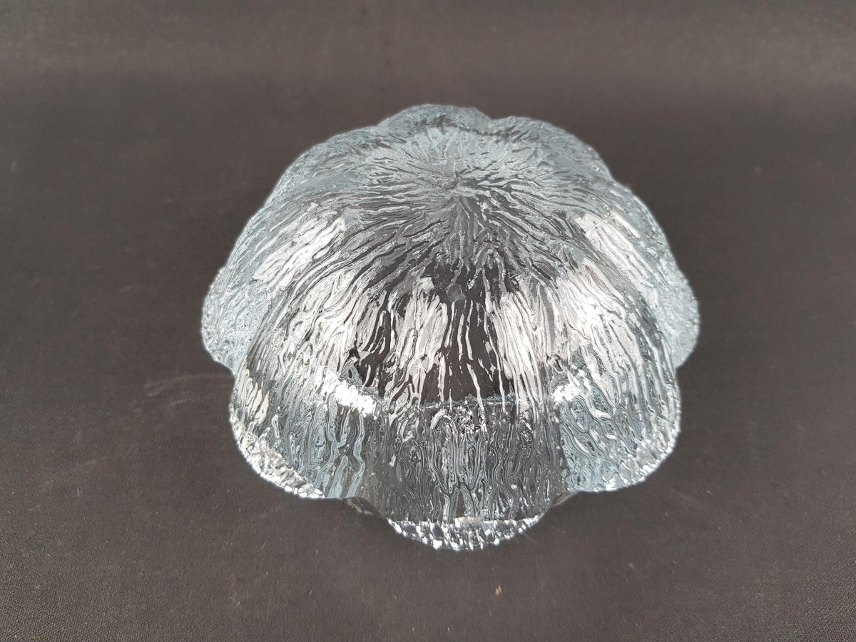 Vintage HOLMEGAARD Glass Bowl Candle Holder Akande by Sidse Werner 1970s