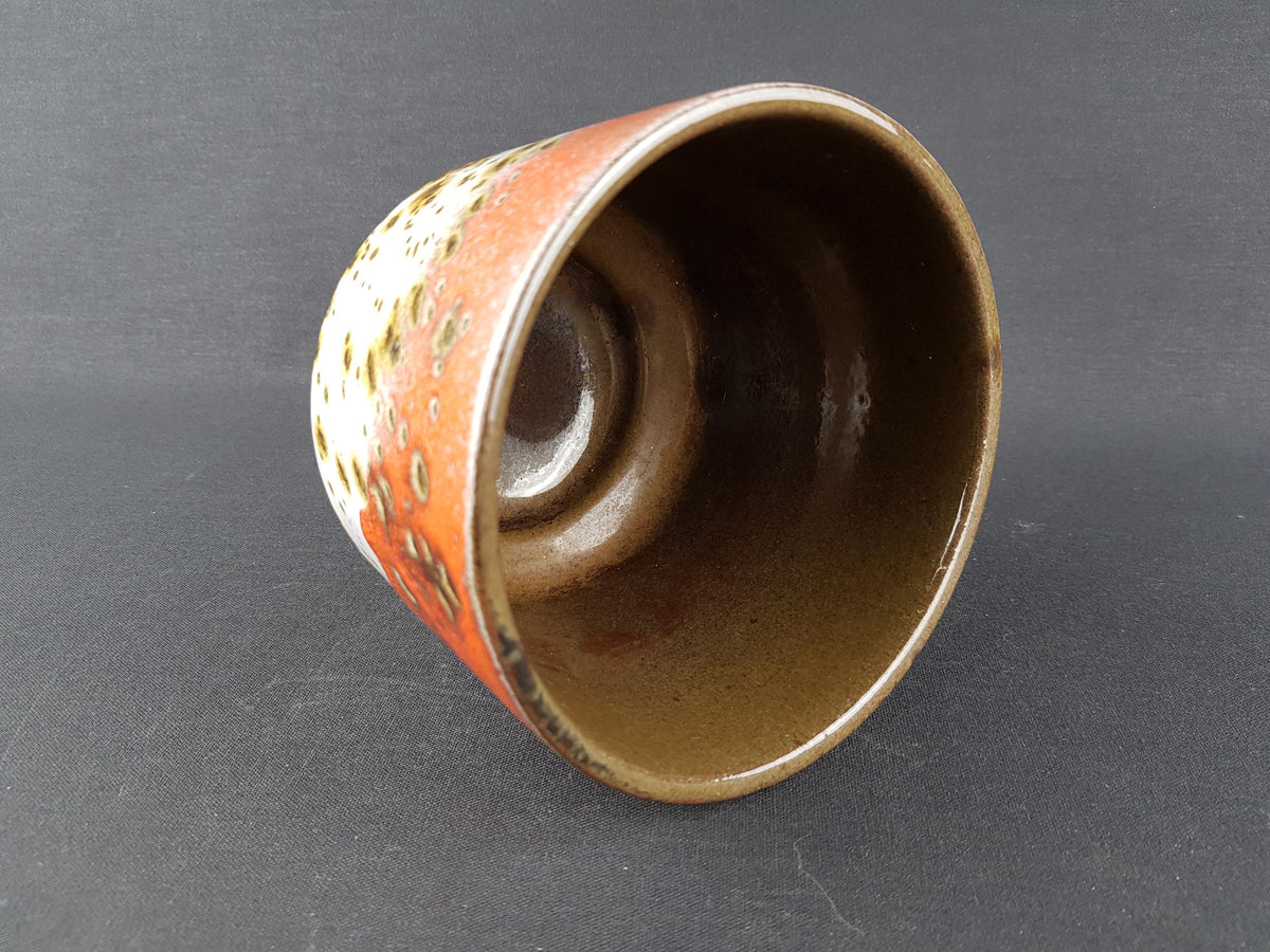Vintage MAREI KERAMIK Orange Fat Lava Planter / Flower Pot with Berlin decor 12/2 West German Pottery 1970s