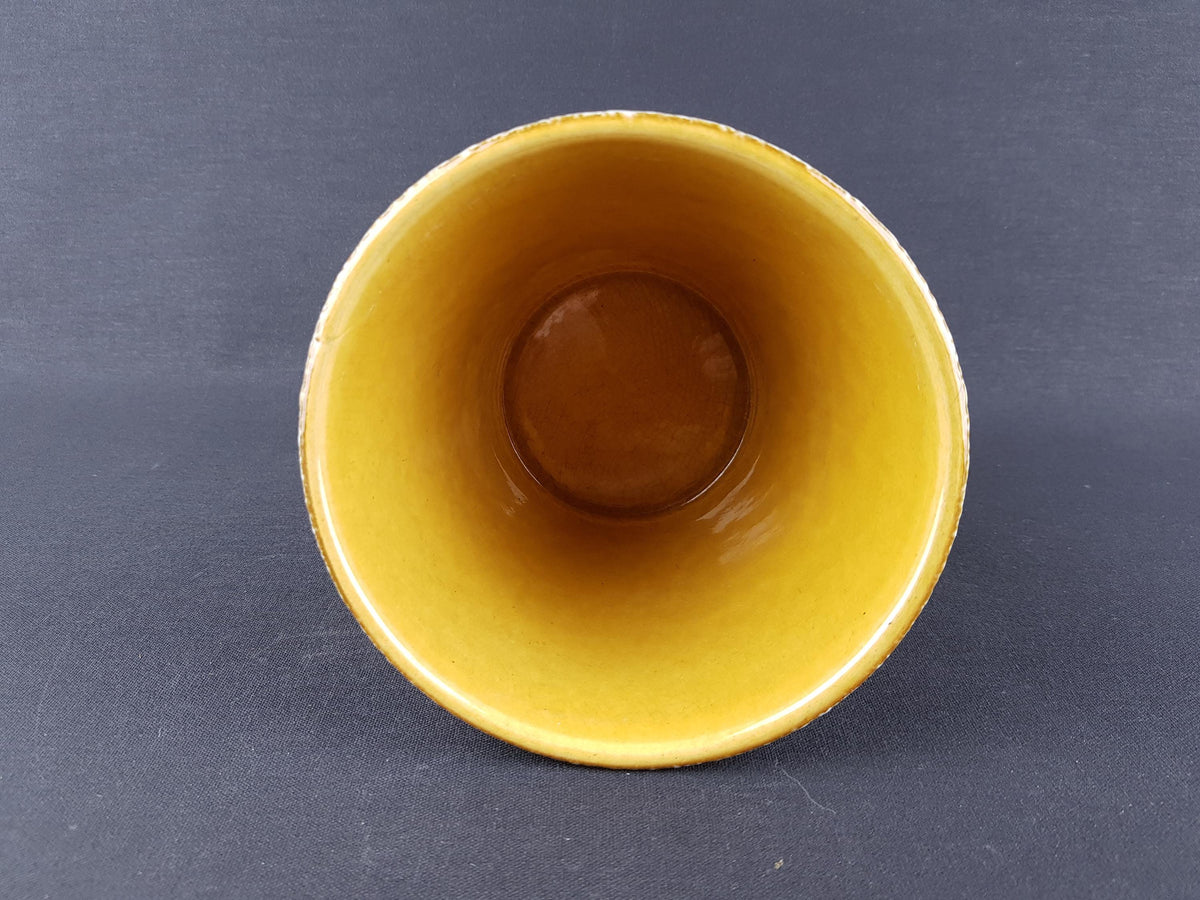 Vintage JASBA KERAMIK Green Planter with Red Drips West German Pottery 1970s