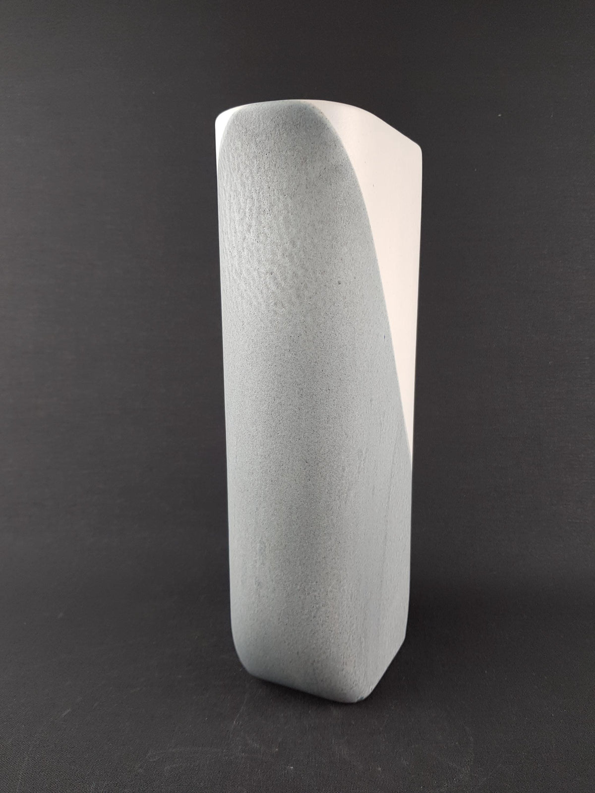 Vintage SILBERDISTEL Keramik White and Grey Vase 209/30 West German Pottery 1970s