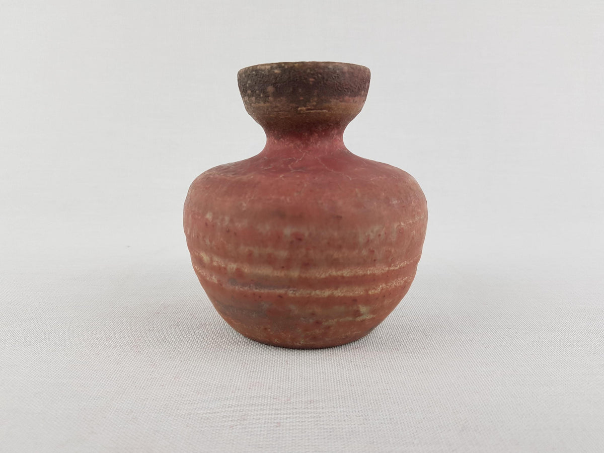 Small Vintage Mobach Keramiek Pink Studio Pottery Vase | Dutch Ceramic Vase 1960s 1970s | Mid Century Modern
