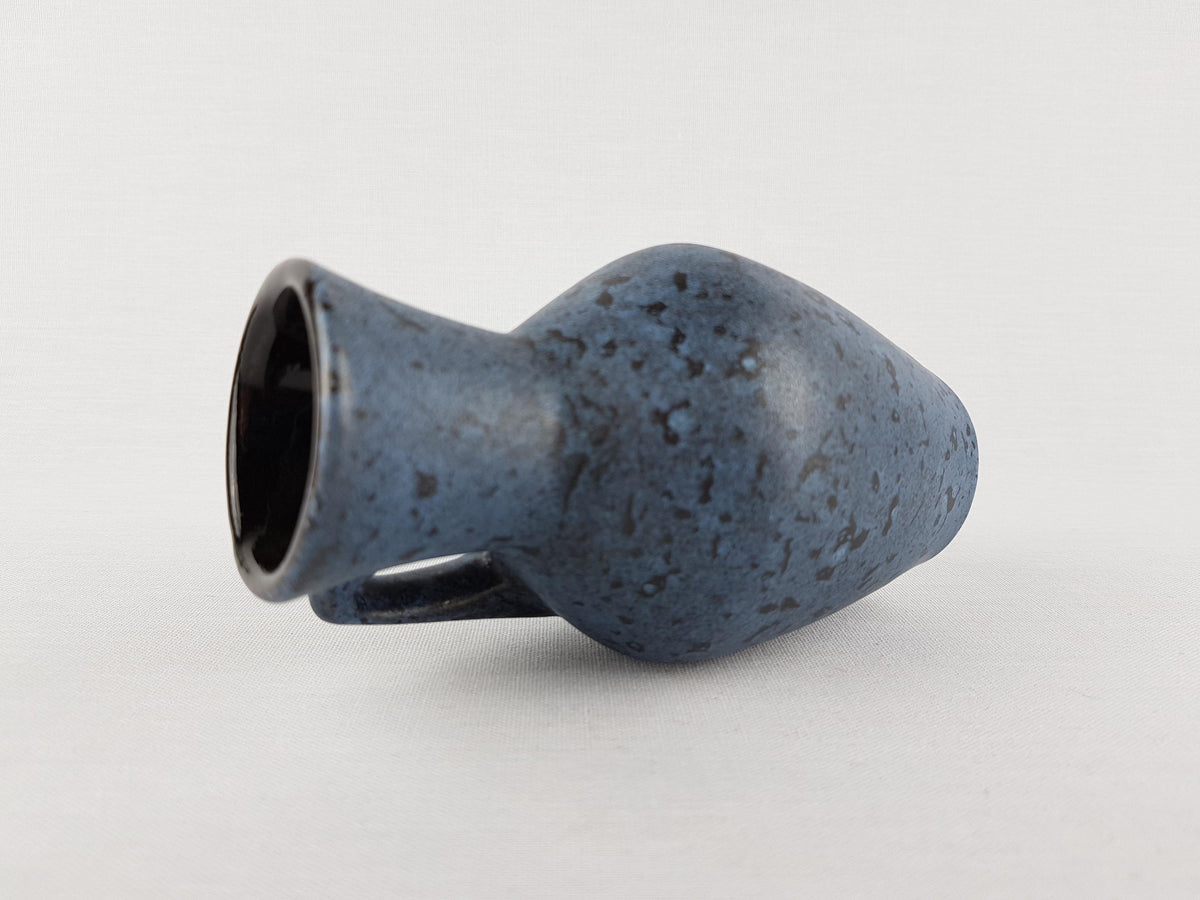 Vintage SCHEURICH KERAMIK Blue Vase with Speckled decor 405-13.5 West German Pottery 1970s