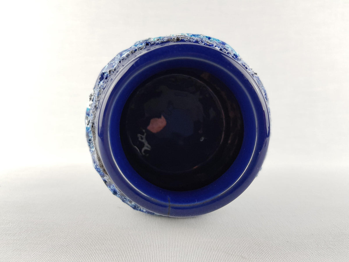 Vintage MAREI KERAMIK Fat Lava Vase with CAPRI Decor West German Pottery 1970s