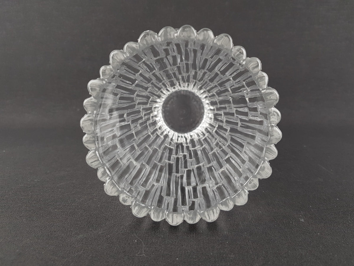 Vintage PEILL UND PUTZLER Crystal Clear Pipes Glass Vase West Germany 1960s 1970s