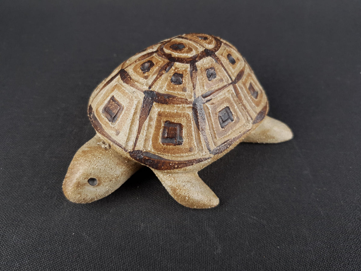 Vintage SGRAFO Turtle Figurine 1035 | by Peter Müller | West German Pottery 1970s